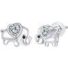 Arrebol Orecchini Elefante Donna Argento Sterling 925 Fomantico Gioielli Originali per Donna Moglie Fidanzata Figlia
