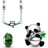 HappyStar charm argento 925,bead charm da donna, ciondolo combinato, I migliori regali per Sorelle e coppie, (perline distanziatrici incluse)