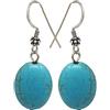 Treasure Bay TreasureBay Orecchini fatti a mano con pietre preziose turchesi naturali per donna, (blu)