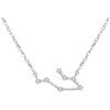 Clearine Costellazione Collana Donna Gemelli Argento Delicato Zirconia Cubica Oroscopo zodiacale Speciale Ciondolo