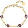 Brosway Bracciale Donna, Bracciale Rigido in Acciaio e Cristalli | Collezione Affinity - BFF163