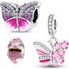 HappyStar charm argento 925,bead charm da donna, ciondolo combinato, I migliori regali per Sorelle e coppie, (perline distanziatrici incluse)