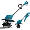 WingFly Motozappa senza fili per Makita 18V Batteria, Motozappa a Batteria con Motore Brushless, Altezza Regolabile, larghezza di lavoro 20 cm, profondità di lavoro 18 cm, per Giardini e Cortili
