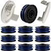 CDIYTOOL Bobina di ricambio per decespugliatore RAC123, compatibile con Ryobi RLT5027, RLT4027, RLT4125, RLT6030, RLT5127, RLT6130-5132002670, 1,5 mm, bobina di ricambio per decespugliatore con copertura