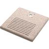 Base Quadrata 40x40x4 cm per Fontane con Ghiera Piccola in Cemento Belfer 42/BSE/8.T Tortora