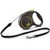 FLEXI Black Design S Cord 5 m green cordino automatico