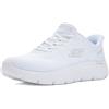Skechers Donna Go Walk Flex Azriel Slip-in ALLENATRICE, White Textile Silver Trim, 36 EU