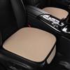 CWMBJD 3 Pezzi Coprisedili Auto Estate per Fiat Topolino, Cuscino Auto Comodo Traspirante Morbido Anti Scivolo Copri Sedile Auto,Beige