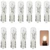 SIGANDG Bulbs di Sostituzione per Cruscotto, 12V T5 W1.2 W Lampadina Alogena,t5 Bulbi di Ricambio Senza Tappo, per Cruscotto per Auto, 10 Pezzi, Bianco