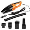 Yosoo Aspirapolvere per Auto Rac, 12V 3600pa Aspirapolvere per Auto Portatile Tenuto in Mano Wet Dry Catcher a Doppio Uso Aspirapolvere per Auto Rac Aspirapolvere per Auto Portatile con Cavo Mini(arancia)