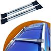 Cross Auto Accessories-Barre Portatutto Compatibili Con Toyota Proace Verso 2016-2023 Alluminio Portapacchi Auto Barre Da Tetto Set 2 Pcs Grigio