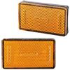 Yosoo Riflettore per Moto, Yosoo Abs K1200rs Motocicletta Giallo Freno di Coda Stop Mark Riflettore di Luce Giallo per Riflettore Moto Riflettore Tail Brake Stop Sign Accessori per Moto Riflettore per Moto