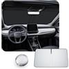 CDEFG [Aggiornamento] CDEFG Compatibile con Jeep Compass 2021-2024 2025 Parasole Coperture Parabrezza Ombrellone Anteriore Parabrezza Auto Parasole Accessori