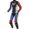 Berik Monza Ladies One Piece Tuta in pelle della moto, nero/bianco/rosso/blu, 46