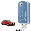 TOOMUME Cover Chiave TPU, Custodia Chiave Adatto per Mazda 2/3/5/6 M2 M3 M5 M6 CX3 CX5 CX7 CX9 CX30 MX5 RX8 BT50 Atenza Demio Speed 3 X-5 Summit, Copri Chiavi Guscio Chiave Auto Telecomando - Flip Key