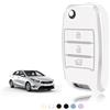 TOOMUME Cover Chiave TPU, Custodia Chiave Adatto per Kia Sportage Rio Ceed Stonic Picanto Sorento Venga Soul Carens Cerato K2 K3 K4 K5, Copri Chiavi Guscio Chiave Auto Telecomando - Flip Key