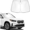 BSTW Parasole Parabrezza per BMW X1 U11 2022-2025 & BMW iX1 U11 2022-2025 & BMW X1 F48 2016-2021, Parasole Pieghevole con Isolamento Termico e Protezione UV, BMW X1 U11 Accessori