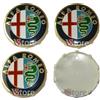 VS 4 Tappi Coprimozzo 60mm Compatibili con ALFA ROMEO Giulietta Giulia 147 159 146 156 Brera Stemma Oro Gold