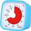 Yunbaoit - Timer visivo con custodia protettiva, aggiornato per conto alla rovescia di 60 minuti per bambini e adulti con promemoria di batteria bassa, strumento di gestione del tempo silenzioso (blu)