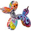 YOYUMI Statua Ornamenti Colorati Per Cani Con Palloncini Colorati Decorazioni Creative Per La Casa Ornamenti Per Ufficio - Graffiti