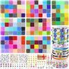 VTSHENY 168 Colores Perline per Braccialetti 44506 Pezzi - Kit Bigiotteria Fai da Te Bambina con 450 Lettere, Perline Sorridenti e Ciondolo Charms 3mm per Gioielli