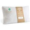 EMTEX Cuscino Letto in PIUMA D'OCA 100% Naturale Guanciale Morbido e Traspirante in COTONE Parcalle Cuciture Premium Made in Italy (1, BIANCO cuciture AZZURRO)
