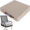 Holomaalahi Cuscini per sedie 45x45x8cm Cuscini per sedie da Esterno e da Interno, Schiuma ad Alta densità, Antiscivolo, Fodera Lavabile - Uso per Patio, Sala da Pranzo, Divano e Panca