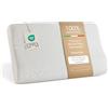 EMTEX Cuscino Cervicale Anallergico Memory Foam Sfoderabile Guanciale Silver Antibatterico Antiacaro Supporto Anatomico Made in Italy.