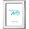 Argenteria MB Portafoto Nido D'Ape con Cornice in Argento PVD (Argento, Foto 18x24 cm)