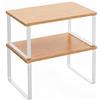 Baroni Home Set 2 Ripiani Organizzatori Cucina Porta Spezie in MDF e Metallo, Scaffali Salvaspazio Multiuso, Alzate di Diverse Dimensioni, Facile Montaggio, 30x20x30cm (Naturale, 30x20x30)