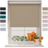 Raamdecoratie DTCH® Tenda a rullo oscurate senza fori 140 x 190 cm (LxA) Grigio Cemento - 150 x 190 cm (LxH), Misure da 40 a 240 cm di larghezza, tende a rullo per finestre senza forare, Tenda oscurante