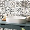 RE-COVERTILES - Adesivi Piastrelle Cucina Bagno Mattonelle adesive in PVC Impermeabili Antigraffio Stickers Decorazione Parete Cementine Peel and Stick - Modello 36 Pz 10x10 cm PS00089 Made in Italy