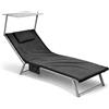 Galeone - Biancheria e Tessuti Telo Mare Microfibra | Comfort Premium - Tasche Porta Oggetti - Elastici - Cuscino Gonfiabile | Telo Mare Grande 70x180 - per Lettino - Asciugatura Rapida | Spiaggia - Piscina | GALEONE - Grigio