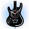 Viiluuxr Orologio LED luminoso in vinile Viiluuxr, a batteria, 30 cm, strisce LED, chitarra, gaming, decorazione, camera, luce notturna, silenzioso, sala musica, ambiente