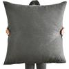 SWJ-swjssb Copri Federe Cuscini Divano 80x80 Copricuscino 60x60 Quadrato Con Cerniera,Federe Cuscino Moderne Per Camera Da Letto Divano Decorativo Velluto Elegante Lavabile ( Color : Black Gray , Size : 70x70cm