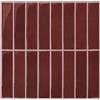 COMSTICKC Piastrelle Adesive Cucina Bagno 3D, Rosso Scuro, Mattonelle Adesive Bagno, 10 Pezzi Murali Autoadesivo Cucina Decorativi, Impermeabili e Facili da Pulire(30,5x30,5cm)