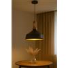 TEKHOME Lampadario a Sospensione E27 Moderno in Metallo Nero, Design Industriale per Cucina Sala da Pranzo Bar, Lampada a Soffitto per Interni - ART. A93-N