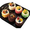 GIVBRO Falso Cake Modello Panificio Armadi Display Simulazione Dessert Artificiale Modello Partito Fotografia Puntelli Decorazione 6 Pz