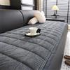 YSPZDQ Copri Seduta Divano 3/2/1/4 Posti, Copridivano per Cani, Topper Divano in Velluto a Coste Spesso Morbido Antiscivolo, per Divani Componibili(Dark gray,70 x 70 cm)