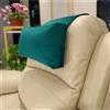 AmazeCov Cuscino per Poltrona in Velluto con Base Antiscivolo - Supporto Cervicale Regolabile per Sollievo dal Dolore per Casa, Ufficio e Viaggio (Azzurro)