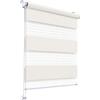 Stylo Rollos Giorno Notte - Tenda per Finestra - Senza Foratura - Meccanismo Universale - Facile da Montare - Tende a Corda - Semitrasparente - Oscurante - Tende da Interno - 34x150 cm Crema