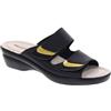 VALLEVERDE 25315 Sandali Ciabatte Donna Pelle Strappi Nero