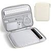 MoKo 9-11 Manicotto imbottito per tablet Custodia protettiva per iPad A16 2025/Pro 11, iPad 10./Air 5/4. 10,9'', i-Pad9/8. 10,2, Galaxy Tab S8/S9 11'', Borsa per tablet con maniglia, Beige