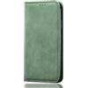 SEAHAI Cover per Honor Magic6 Lite/Magic 6 Lite, Ultra Sottile Custodia Premium Pelle Portafoglio Kickstand Slot per Schede [RFID Blocking] TPU Antiurto Flip Cover Libro - Verde