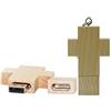 OneSquareCore 4GB Chiavetta USB a croce di legno Chiavette USB Chiavetta USB Thumb USB Chiavetta USB Chiavetta USB 2.0 Data di memorizzazione Unità Zip drive PenDrive Memoria esterna (bianca)