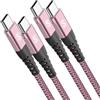 sweguard Cavo USB C a USB C [2 pezzi 3m], [Ricarica rapida PD 60W] Cavo usb type-c per con i phone 17 16 15 Pro Max, MacBookPro, iPad Pro/Air/mini6, Samsung Galaxy S26/S25/S24/S23/S22,Note 20,Sony, Pixel
