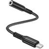Elebase per iPhone 17 Air Adattatore USB C a Jack 3.5mm 0.6FT/0.18M,Connettore Cuffie DAC Tipo C 35mm Aux Audio per iPhone 16 15 Pro Max Plus,Galaxy A54 A55 A56 A90 A60,Note 20 Ultra,Tab S10 S9 A10