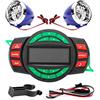 Yosoo Lettore MP3 per Moto, LCD Impermeabile Lettore MP3 per Moto BT Altoparlante per Radio FM con Ricarica del Telefono per Altoparlante Radio per Moto Lettore MP3 Caricatore per Moto