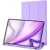 Palkitsee Custodia Cover Compatibile con Samsung Galaxy Tab S6 Lite 10.4 Pollici 2024/2022/2020 SM-P620N/P625N/P610/P613/P615/P619 con Portapenne-Ultra Sottile Cover con Auto Svegliati/Sonno (Purple)