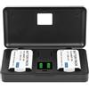 LIFEMOI BP-70A (1200mAh) Caricabatteria (comprese le batterie di traino) compatibile con Samsung L50 SL600 PL80 PL120 ES70 ES65 PL100 MV800 ES73 ES75 ES80 ST60 TL125 PL20 PL100 PL170